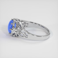 2.91 Ct. Blue Sapphire Ring, Platinum 950 4