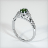0.66 Ct. Sapphire Ring, Platinum 950 2