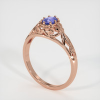 0.63 Ct. Sapphire Ring, 14K Rose Gold 2