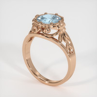 1.35 Ct. Gemstone Ring, 14K Rose Gold 2