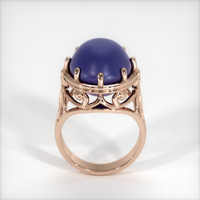 23.63 Ct. Greyish Blue Sapphire Ring, 14K Rose Gold 3