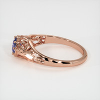 0.64 Ct. Sapphire Ring, 14K Rose Gold 4