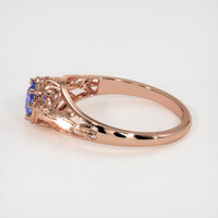 0.63 Ct. Sapphire Ring, 18K Rose Gold 4