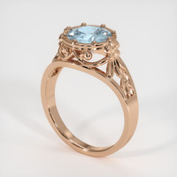 1.35 Ct. Gemstone Ring, 18K Rose Gold 2