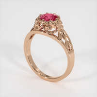 1.07 Ct. Sapphire Ring, 18K Rose Gold 2