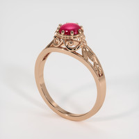 0.94 Ct. Ruby Ring, 18K Rose Gold 2