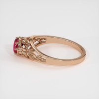 0.94 Ct. Ruby Ring, 18K Rose Gold 4