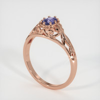 0.64 Ct. Sapphire Ring, 18K Rose Gold 2