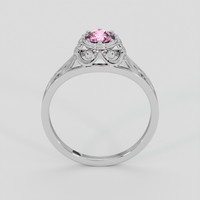 0.58 Ct. Pink Sapphire Ring, Silver 3