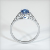 0.75 Ct. Blue Sapphire Ring, 10K White Gold 3