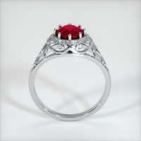 1.51 Ct. Purplish Red Ruby Ring, 10K White Gold 3