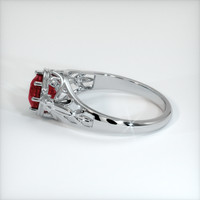 1.51 Ct. Purplish Red Ruby Ring, 10K White Gold 4