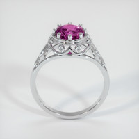 2.07 Ct. Purplish Pink Sapphire Ring, 10K White Gold 3