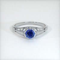 1.04 Ct. Sapphire Ring, 14K White Gold 1