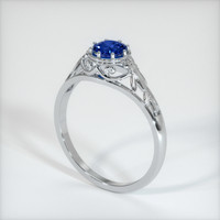 1.04 Ct. Sapphire Ring, 14K White Gold 2