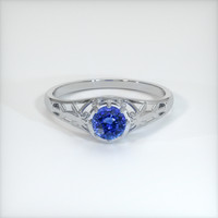1.08 Ct. Sapphire Ring, 14K White Gold 1
