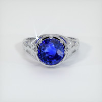3.09 Ct. Sapphire Ring, 14K White Gold 1