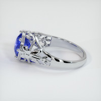 3.09 Ct. Sapphire Ring, 14K White Gold 4