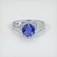 1.85 Ct. Sapphire Ring, 14K White Gold 1