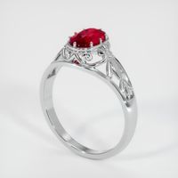 Ruby Ring 1.00 Ct., 14K White Gold Preview