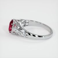 1.00 Ct. Ruby Ring, 14K White Gold 4