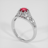 0.94 Ct. Ruby Ring, 14K White Gold 2