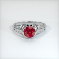 1.51 Ct. Ruby Ring, 14K White Gold 1