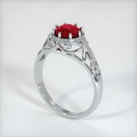 1.51 Ct. Ruby Ring, 14K White Gold 2