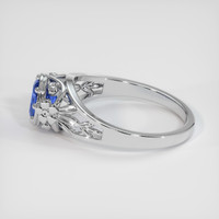 1.27 Ct. Blue Sapphire Ring, 14K White Gold 4