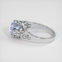 2.13 Ct. Bluish Purple Sapphire Ring, 14K White Gold 4