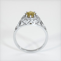 0.76 Ct. Yellowish Orange Sapphire Ring, 14K White Gold 2