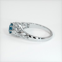 0.81 Ct. Sapphire Ring, 14K White Gold 4