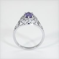 0.86 Ct. Purple Sapphire Ring, 14K White Gold 3