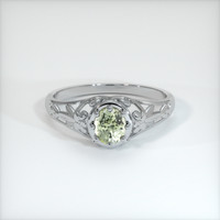 0.67 Ct. Sapphire Ring, 14K White Gold 1