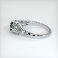 0.66 Ct. Sapphire Ring, 14K White Gold 4