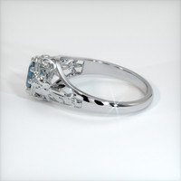 0.71 Ct. Sapphire Ring, 18K White Gold 4