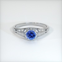 0.96 Ct. Sapphire Ring, 18K White Gold 1