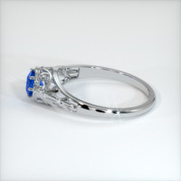 0.96 Ct. Sapphire Ring, 18K White Gold 4