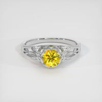 0.91 Ct. Bi Color Sapphire Ring, 18K White Gold 1