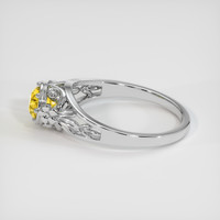 0.91 Ct. Bi Color Sapphire Ring, 18K White Gold 4