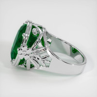8.76 Ct. Emerald Ring, 18K White Gold 4