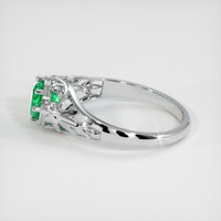 1.37 Ct. Emerald  Ring - 18K White Gold