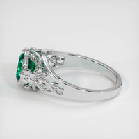 1.23 Ct. Emerald Ring, 18K White Gold 4