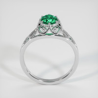 0.76 Ct. Emerald Ring, 18K White Gold 3