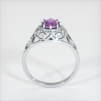 0.64 Ct. Sapphire Ring, 18K White Gold 3