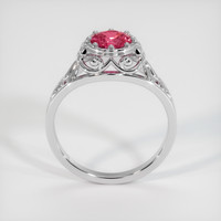 1.07 Ct. Padparadscha Sapphire Ring, 18K White Gold 3