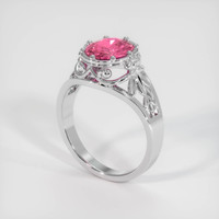 2.02 Ct. Sapphire Ring, 18K White Gold 2