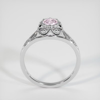 0.58 Ct. Pink Sapphire Ring, 18K White Gold 3