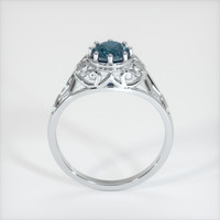 0.77 Ct. Sapphire Ring, 18K White Gold 3