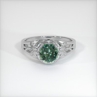 1.01 Ct. Sapphire Ring, 18K White Gold 1